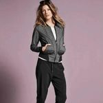 Athleta  Bombtastic Charcoal Gray Bomber Full Zip Jacket Womens Size S‎ Athletic Photo 1