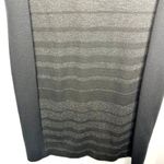 Eileen Fisher  Black Striped Square Neck Stretch Bodycon Straight Dress Women's 8 Photo 5