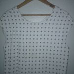 Madewell  M Sleeveless White Diamond Tasseled Trim Lined Summer Dress Photo 3