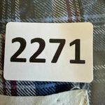 Ci Sono Plaid Collection Blue Button Down shirt ribbed cage denim SZ L #2271 Photo 13