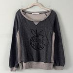 See By Chloe Vintage Apple Graphic Gray Crewneck Sweatshirt Photo 0