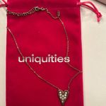 Adina Eden Elongated Pavé Heart Necklace Photo 3