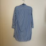 Everlane  The Cotton Shirt Dress‎ Size 2 Striped Blue White Photo 7