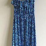 Lilly Pulitzer Flor Navy Oh Buoy Strapless Dress Photo 6
