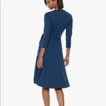 Lilly Pulitzer  Rozaline Wrap High Low Belted Jersey Knit Dress Inky Navy Blue Photo 6