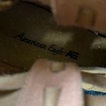 American Eagle Tan Ankle Booties Suede SZ 8 Heels Pumps Minimalist Casual Y2K Photo 10