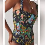 Free People We Are HAH | Vava Corset One-Piece Bodysuit Swimsuit LemoncHAHlo Noir MSRP $128 Photo 2
