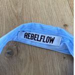 Rebel Flow Halter Top Stripes Open Back Size S Blue White Photo 1