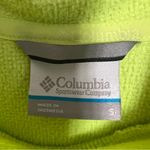 Columbia  Thermal Cowl Neck Hoodie Sz S Neon Yellow Pullover Omni-Wick Layering Photo 6