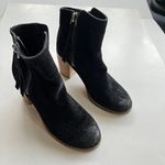 Dolce Vita Suede Double Zip Stacked Heel Ankle‎ Booties Black Size 8.5 Photo 2