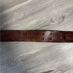 Western Style Brown leather belt with buckle Photo 4