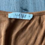 Illa Illa  Cinnamon Long Sleeve Ruched Top Photo 1