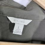 Cato  Green Lightweight Button Front Belted Jacket Women's Size Large L Photo 4