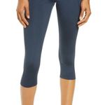 Girlfriend Collective High Waist Capri Leggings in Midnight Navy Photo 2