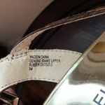 Michael Kors MICHAEL : Black/Brown Snakeskin Strappy Heel Sandal- 9 Photo 3