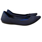 Rothy's  The Point Womens Size 6 Navy Blue Pointed Toe Recyclable Knit Flats Shoe Photo 2