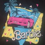 Mattel Barbie Racerback Tank Top Size M 80's Theme Convertible Car Barbiecore Size M Photo 2