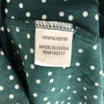 Princess Polly  Caesura Mini Dress Side Tie Ruffle Polka Dot Green White 4 Photo 3