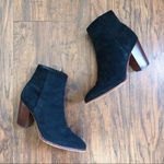 Sam Edelman • Blake suede bootie black leather heeled ankle boot pointed toe Photo 0