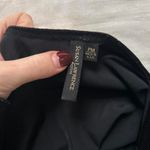 Paper tag vintage Black velvet long sleeve top with lace up detail Size medium Photo 1