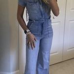Good American Denim Fit For Success Flare Jumpsuit 0 Photo 3