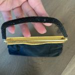 Vintage Black Beaded Gold Metal Top Closure Purse Photo 4