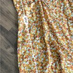 Gold yellow floral mini dress Photo 2