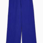 COS  Pleated Elasticated Blue Pants XS Photo 0