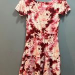 Derek Heart red tye dye mini dress Photo 1