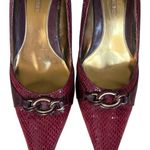 Joan & David Circa  'Sartada' burgundy heel 10M Photo 6
