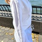 Brandy Melville White Cropped Hoodie Photo 1