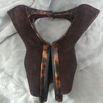 Liz & Co Vintage  Brown Leather Heels Shoes Photo 7