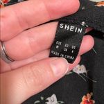 SheIn Black Floral Maxi Skirt with Slit Photo 1