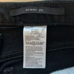 Banana Republic Mid-Rise Black Factory Distressed Skinny Jeans, 27L Photo 8