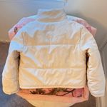 Forever 21 cream white faux leather puffer jacket Photo 1