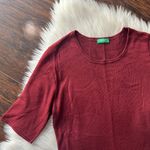 United Colors Of Benetton Maroon Bodycon Midi Dress Photo 1