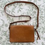 Madewell Flap Leather Crossbody Bag Purse Dark Toffee Brown Photo 0