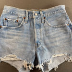 Levi's  501 Jean Shorts Button fly‎ Light wash Size 26 Photo 0