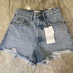 ZARA High Rise Jean Shorts US 2 Photo 0