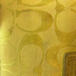 Coach  Zip Neon Yellow wristlet in signature canvas Photo 8