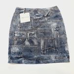 superdown Dayna Skirt in Blue Denim Photo 9
