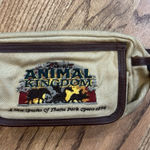 Vintage Disney Animal Kingdom Fanny Pack Waist Bag 1998 Logo Cotton Safari Photo 0
