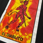 Mexican loteria El Diablito graphic tee Black Photo 1