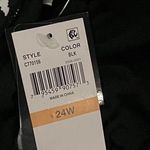 Black and White Halter Swim Top Size 24W Photo 2