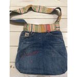 Handmade  Denim Princess Handbag Studded Pink 11x14 Handsewn Cruel Girl Photo 2