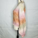 No Comment  NY LA Sweater Women’s M Oversized Ombre Cable Knit Pinks Corals Photo 3