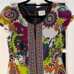 ECI  New York Modern Short Sleeve knee length floral Dress Size 2 Photo 4