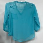 Wishful park  sheer Vneck Blouse women’s medium Photo 2