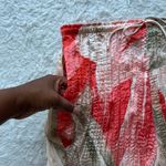 H&M Pink and Red Breezy Drawstring Tropical Floral Print Size Medium Photo 2