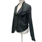 CAbi  Women's #3023 Twilight‎ Moto Asymmetrical Zip Jacket Coat Size Medium Gray Photo 1